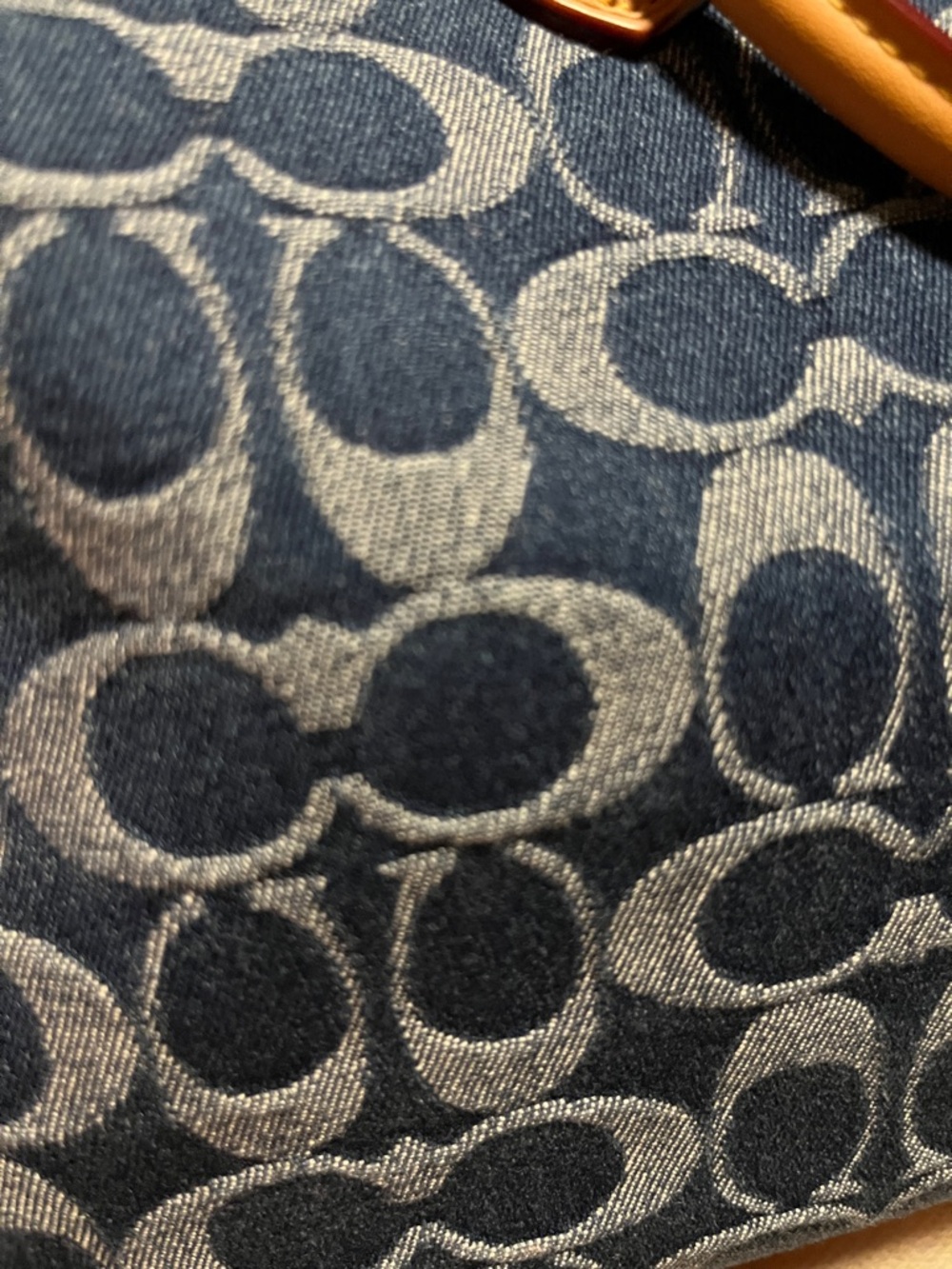 Coach Rowan Large Satchel Bag in Signature Denim Canvas - Picture 12 of 15
